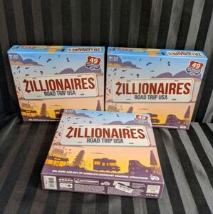 Lot Of 3 Zillionaires Road Trip USA Games